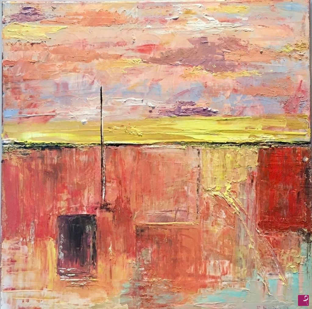quadri in vendita online - Quadro tramonto colori intensi