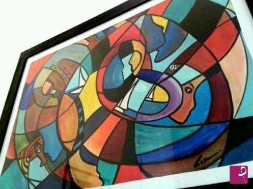 quadri in vendita online - quadro "VIAJAR II° " dipintoad olio moderno artista COZZANI 80x60 dipinto opera no rabarama Amadio schifano finzi lodola kostabi luxury arte