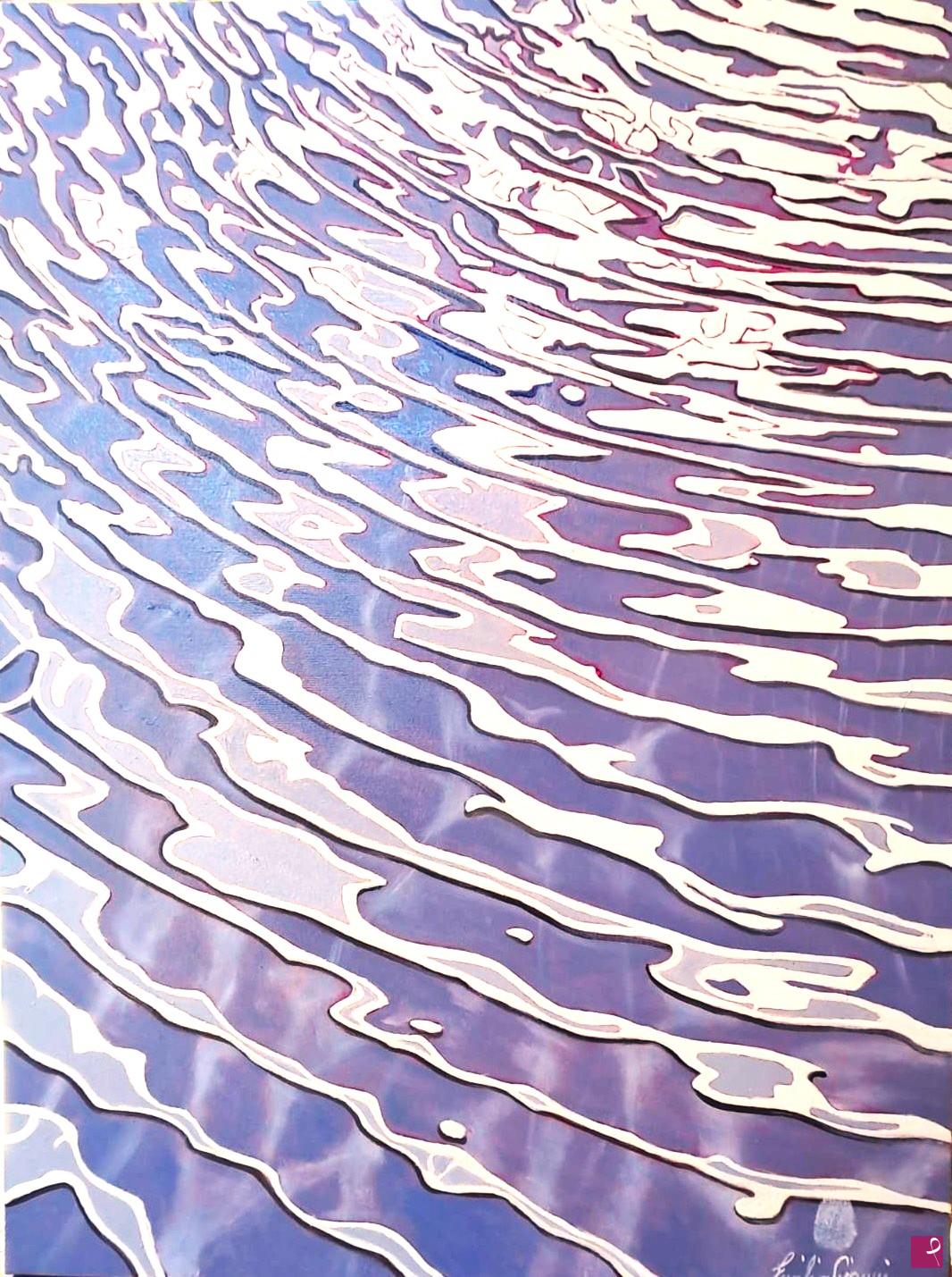 quadri in vendita online - Qual è il vero colore dell'acqua? 