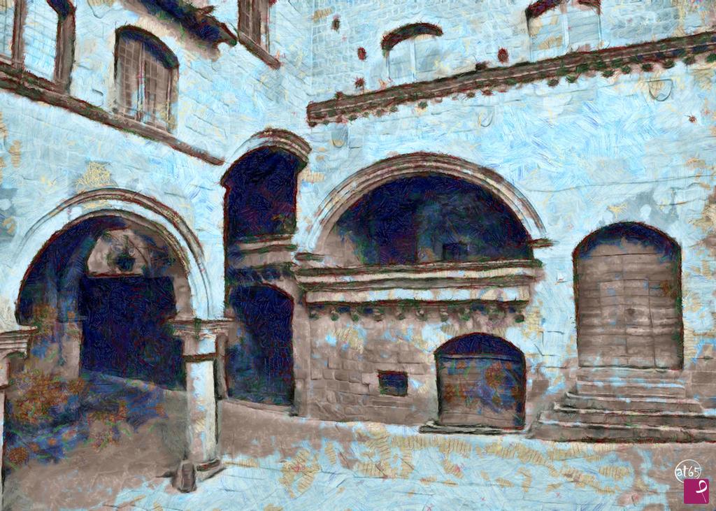 quadri in vendita online - Quartiere di S. Pellegrino, Viterbo
