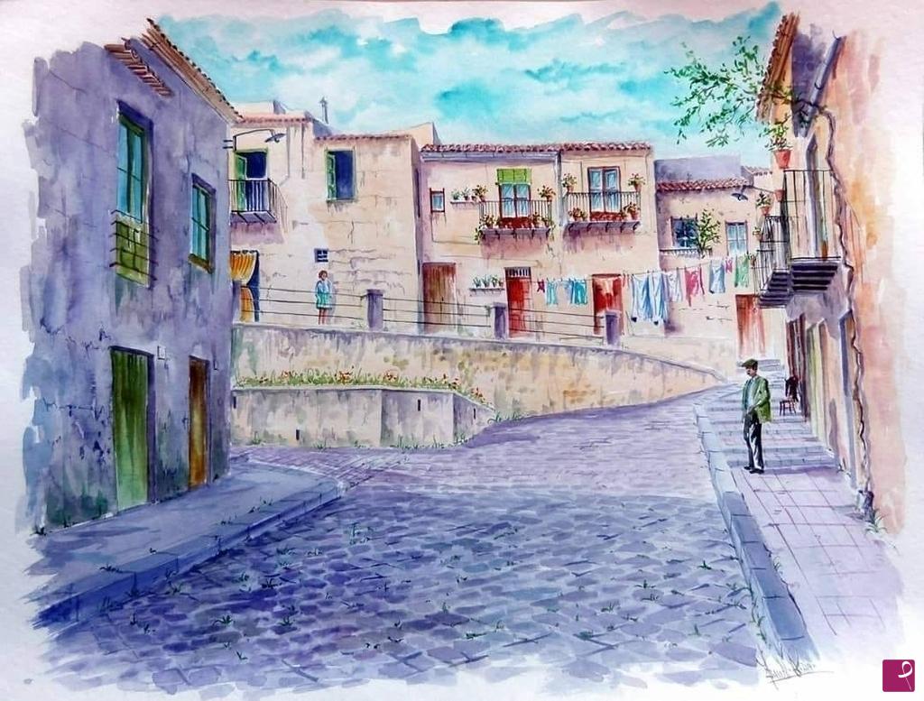 quadri in vendita online - " Quartiere Pozzo Morrillo " San Cataldo (CL)