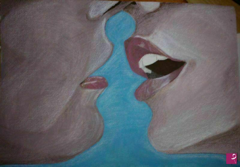 quadri in vendita online - Quasi un bacio