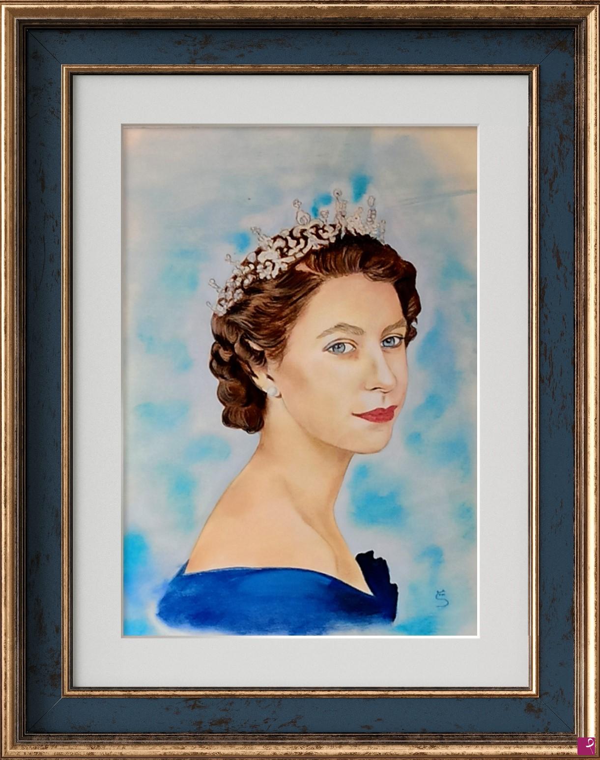quadri in vendita online - QUEEN ELIZABETH YOUNG 