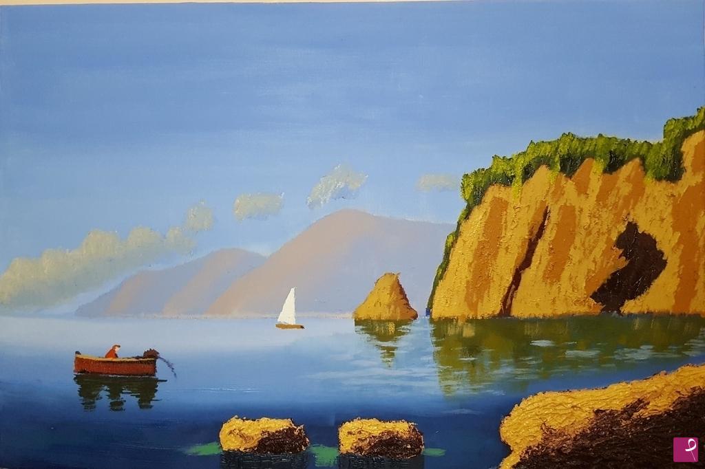 quadri in vendita online - "quel giorno d'estate"  cme 40 X 60