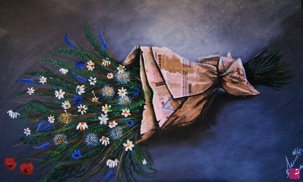 quadri in vendita online - Quel mazzolin di fiori