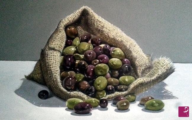 quadri in vendita online - raccolta delle olive