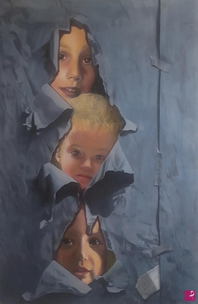 quadri in vendita online - Rachel,Agnes e Sophie