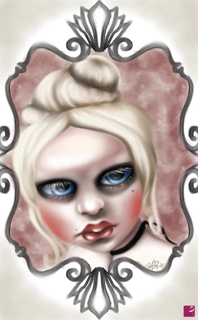 quadri in vendita online - Rachele-Victorian Doll III