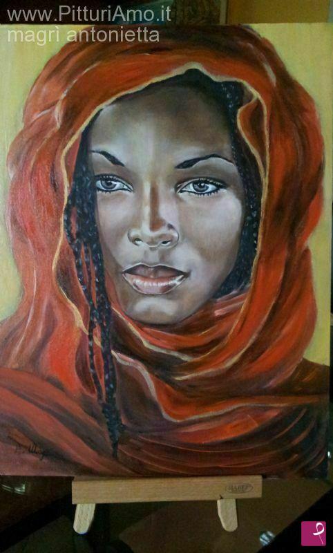 quadri in vendita online - ragazza africana