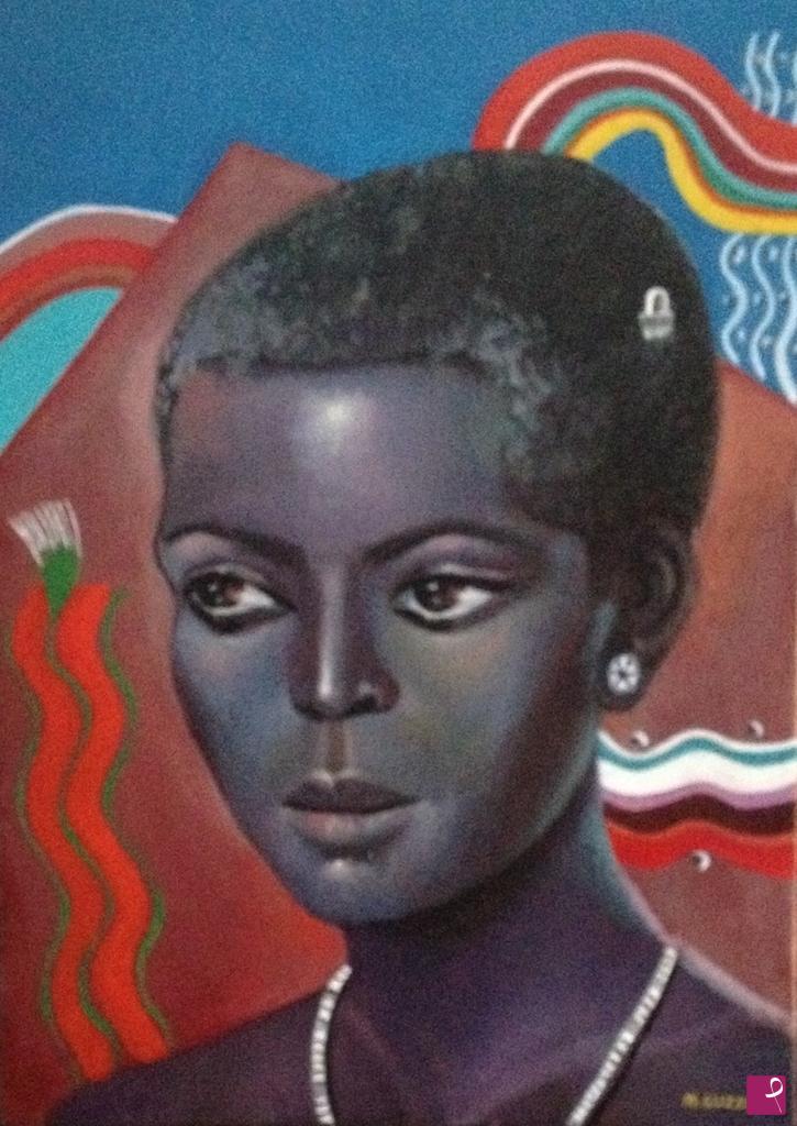 quadri in vendita online - Ragazza africana