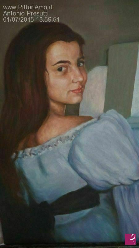 quadri in vendita online - ragazza al pianoforte