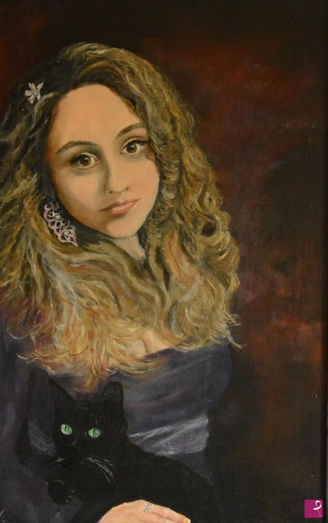 quadri in vendita online - Ragazza col chiaccherino