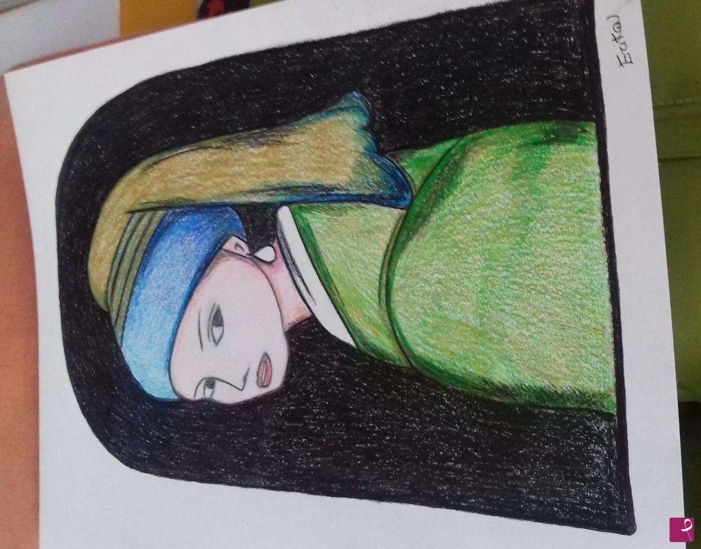 quadri in vendita online - Ragazza col turbante