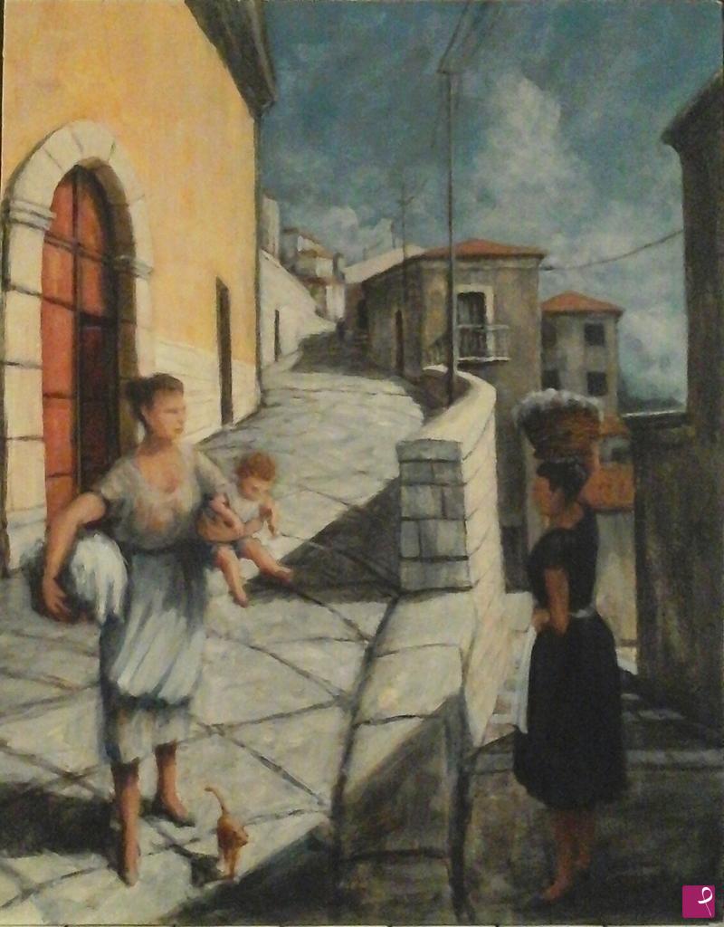 quadri in vendita online - Ragazza madre 