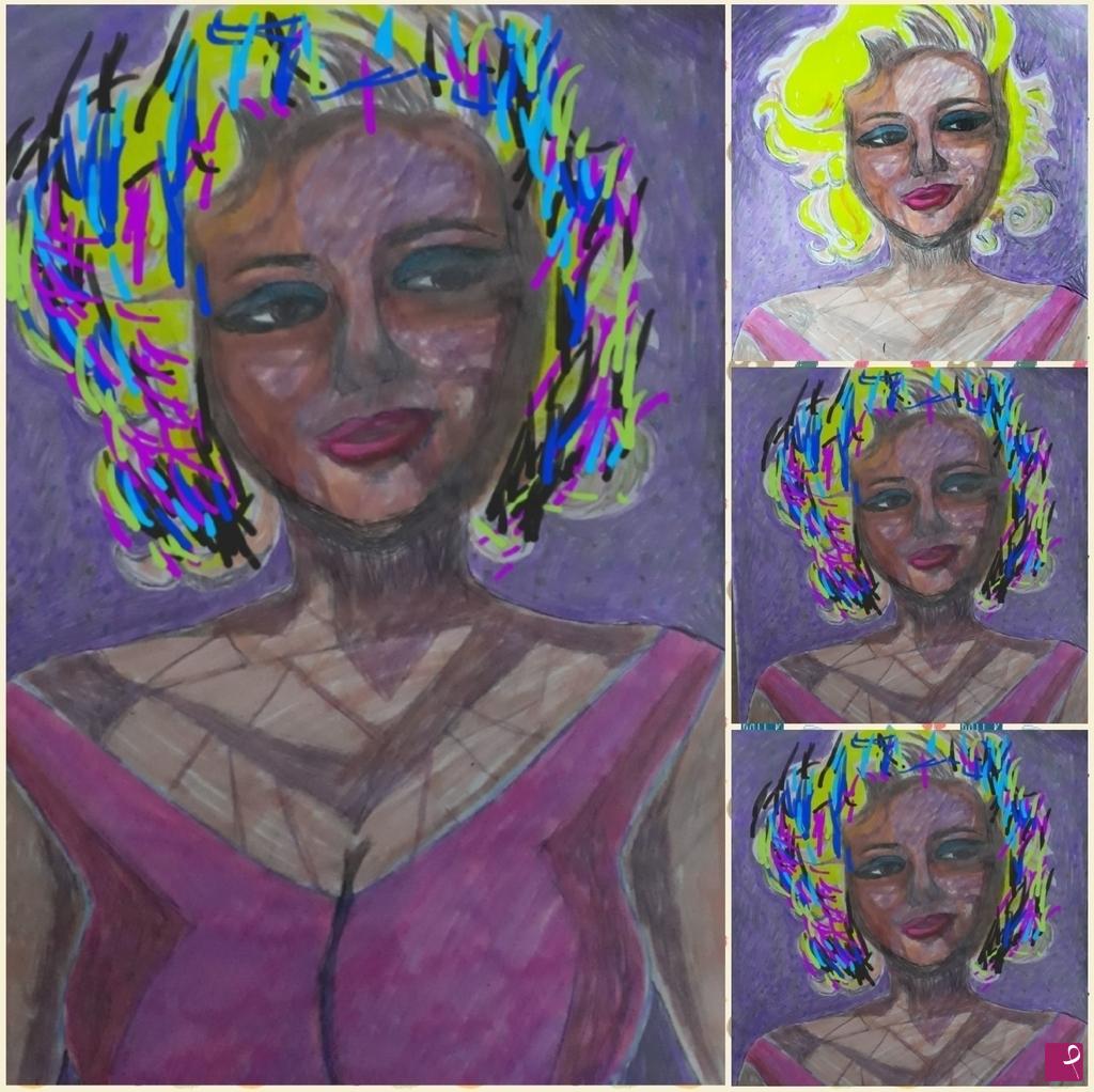 quadri in vendita online - Ragazza punk 2