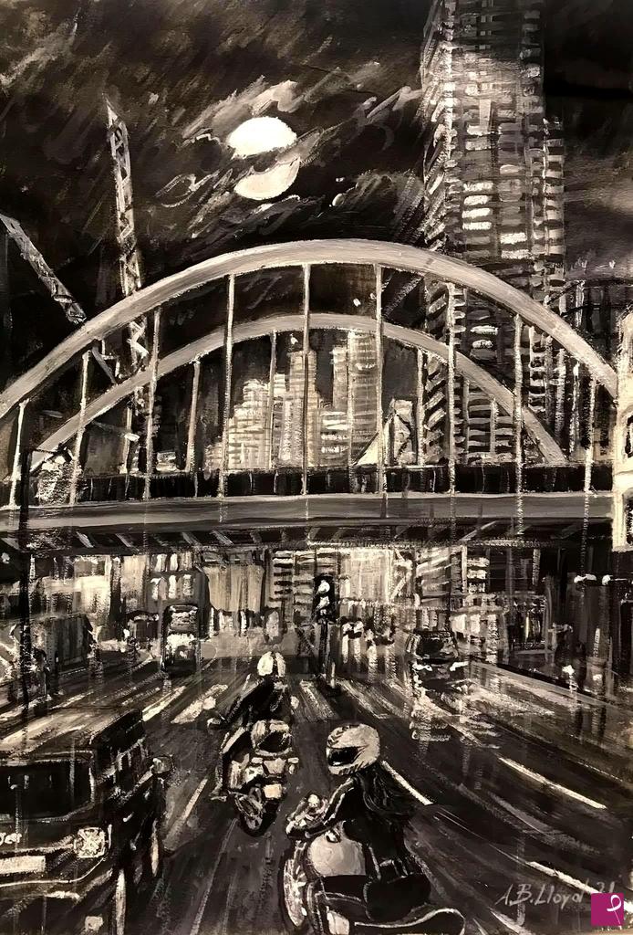 quadri in vendita online - Railway Bridge over Shoreditch High Street