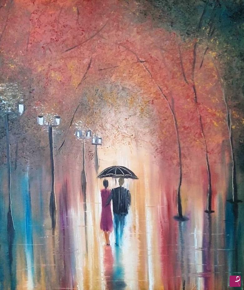 quadri in vendita online - Rain