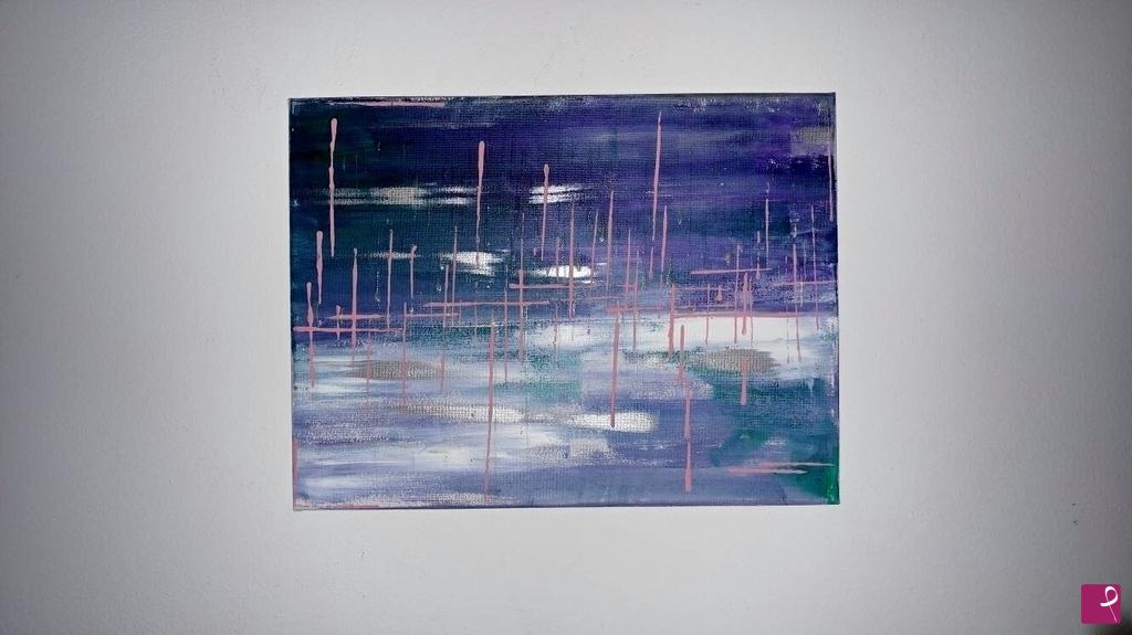 quadri in vendita online - Rain pink