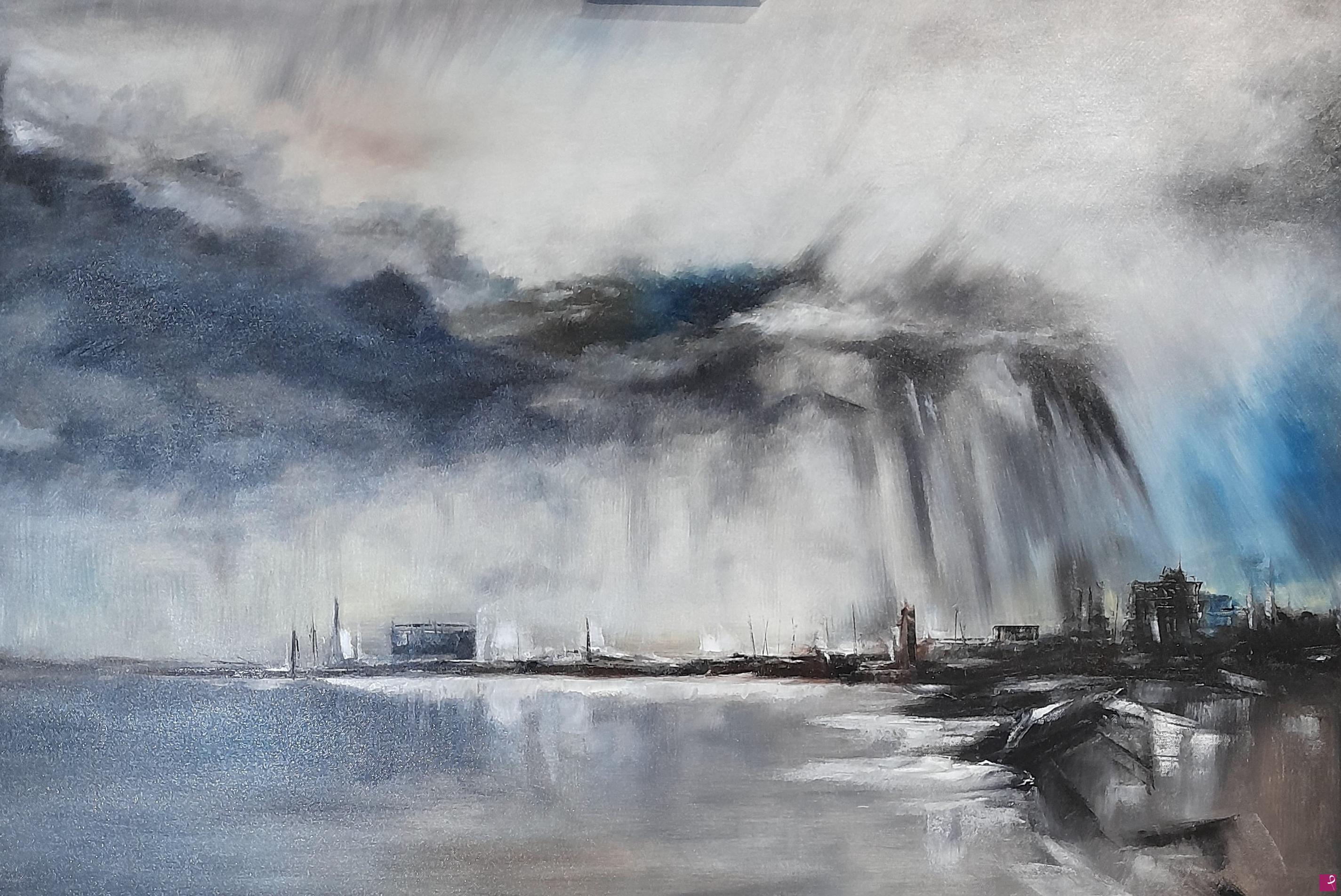 quadri in vendita online - Rain Storm