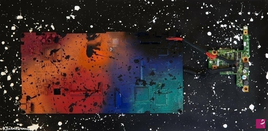 quadri in vendita online - Rainbow interstellar
