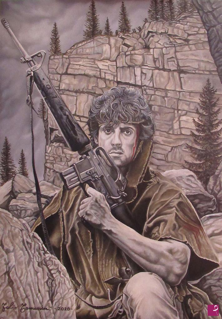 quadri in vendita online - RAMBO  "First Blood"