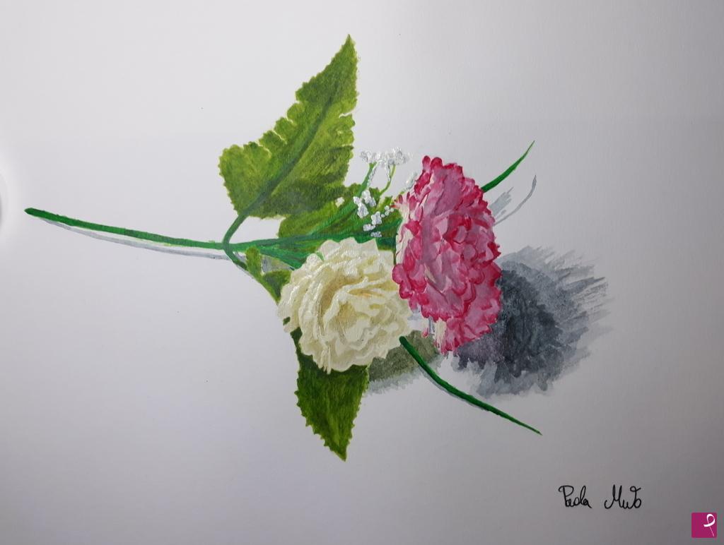 quadri in vendita online - Ramo di fiori