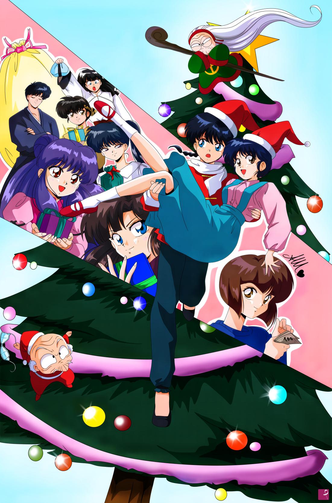 quadri in vendita online - Ranma ½ — Christmas Fanart