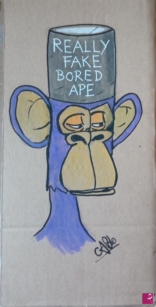 quadri in vendita online - Really fake bored ape
