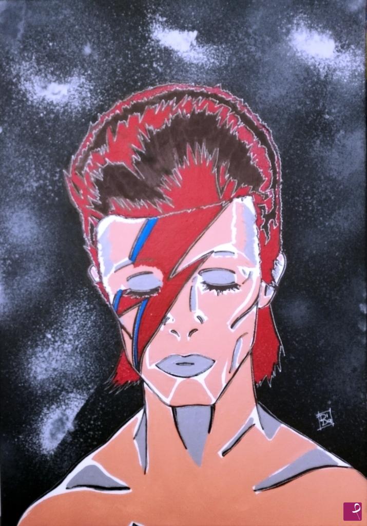 quadri in vendita online - "Rebel Rebel....David Bowie"