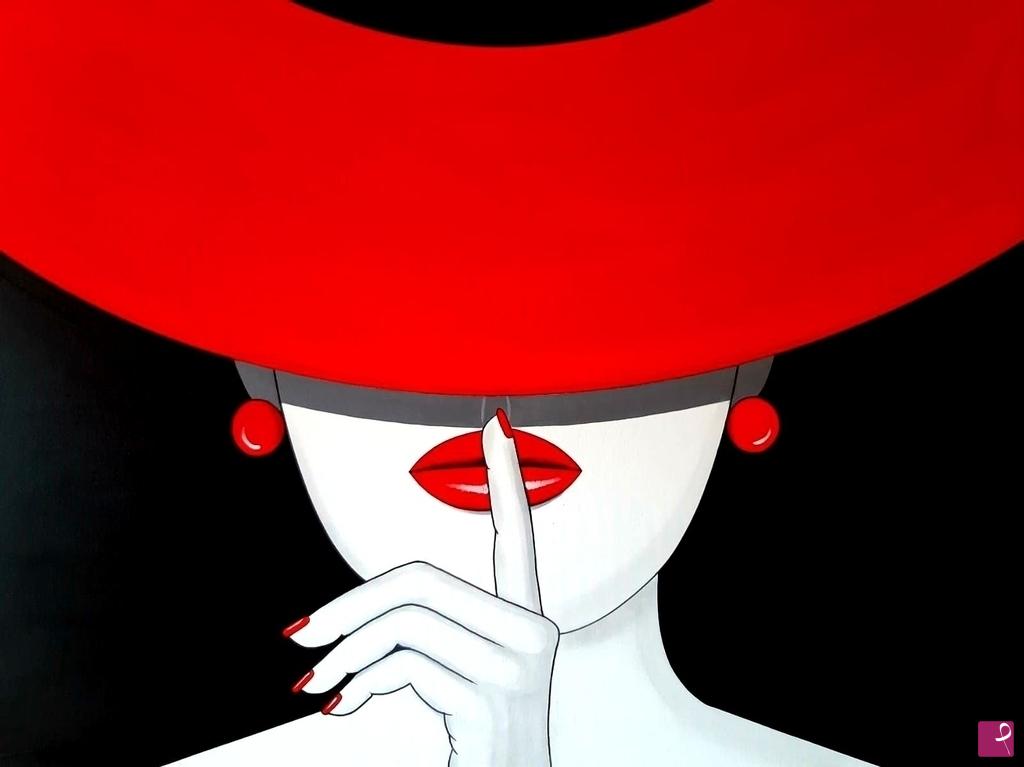 quadri in vendita online - RED AND BLACK