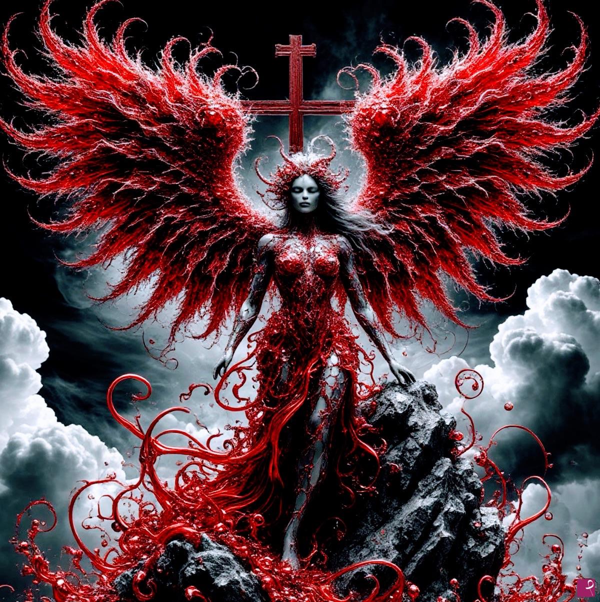 quadri in vendita online - Red Angel