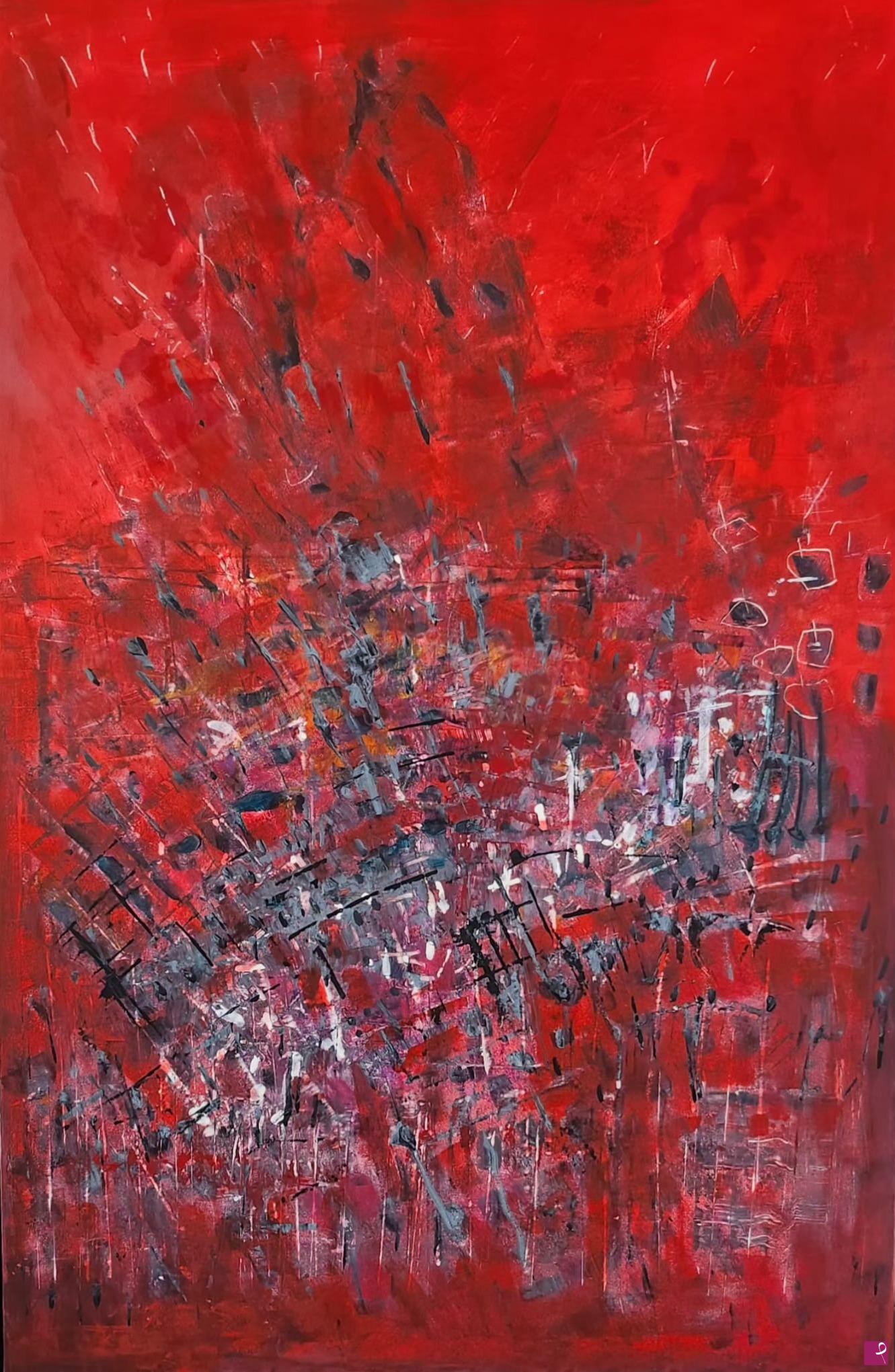 quadri in vendita online - RED CHRISTMAS