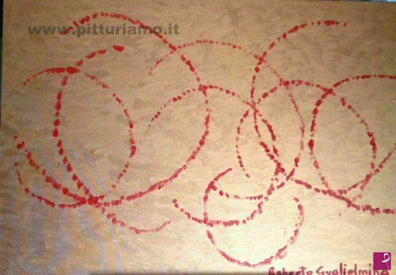 quadri in vendita online - RED CURVES