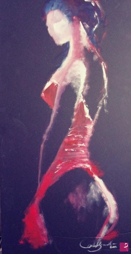 quadri in vendita online - Red Dress