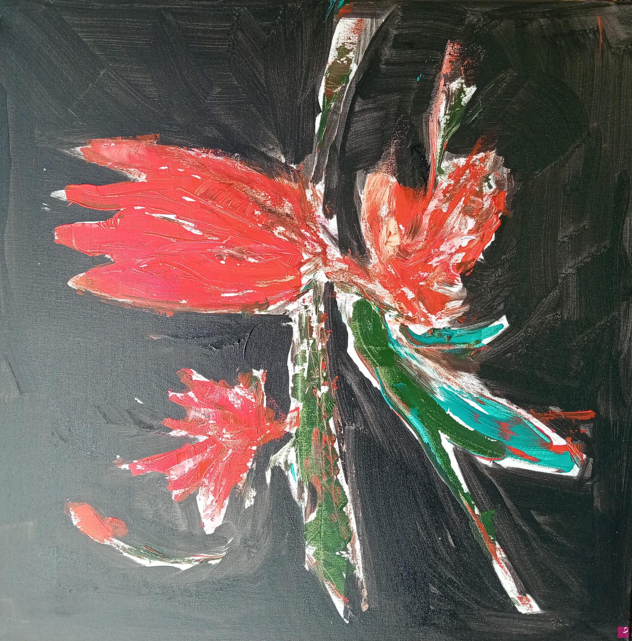 quadri in vendita online - Red flowers 
