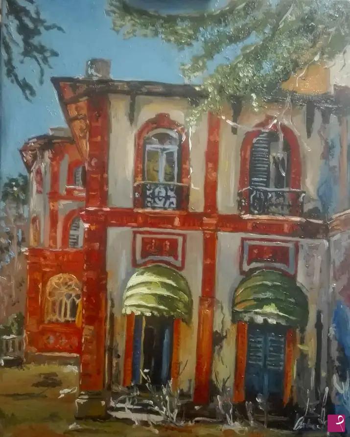 quadri in vendita online - Red house