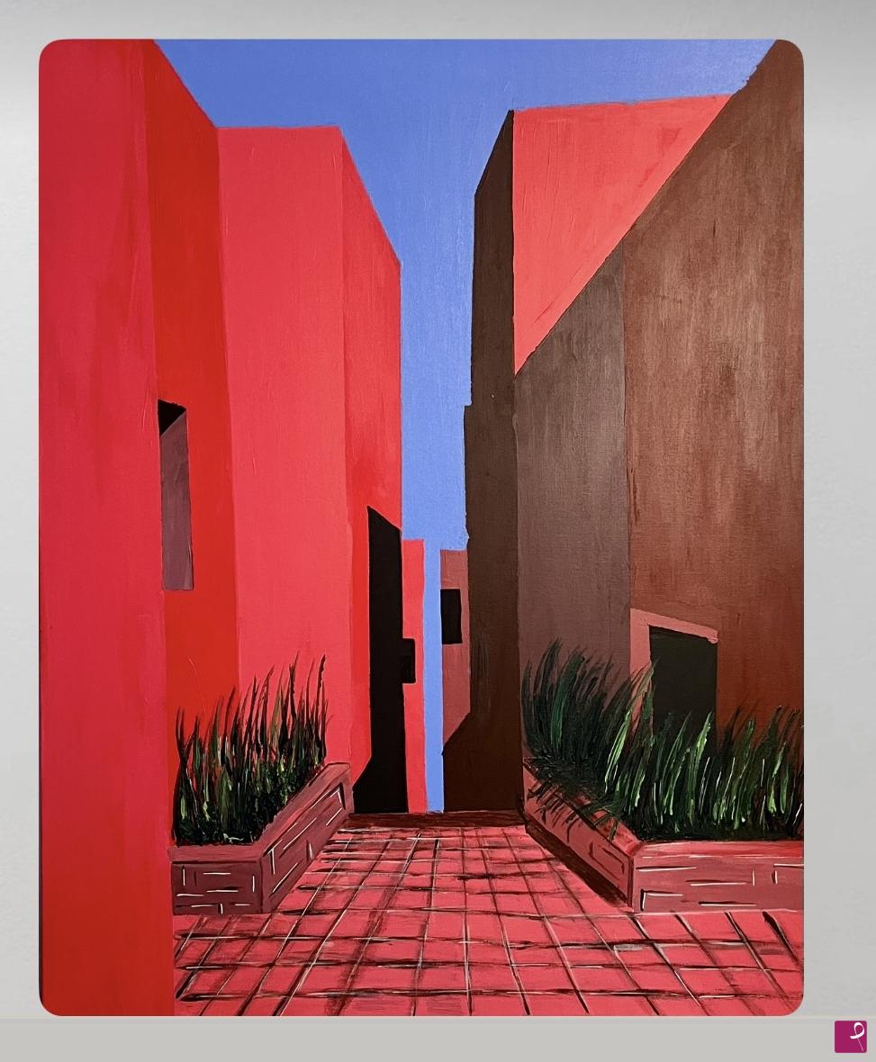 quadri in vendita online - Red house 
