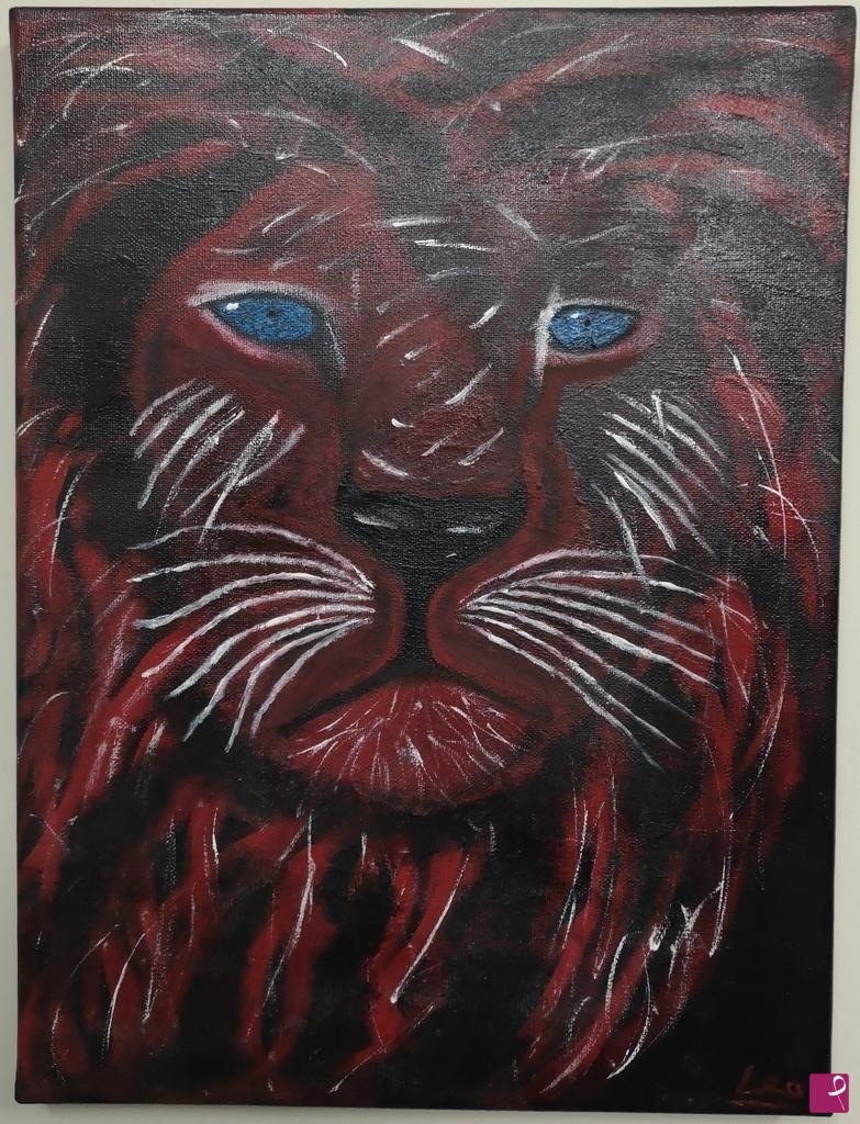 quadri in vendita online - Red lion