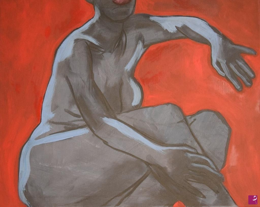 quadri in vendita online - Red lips