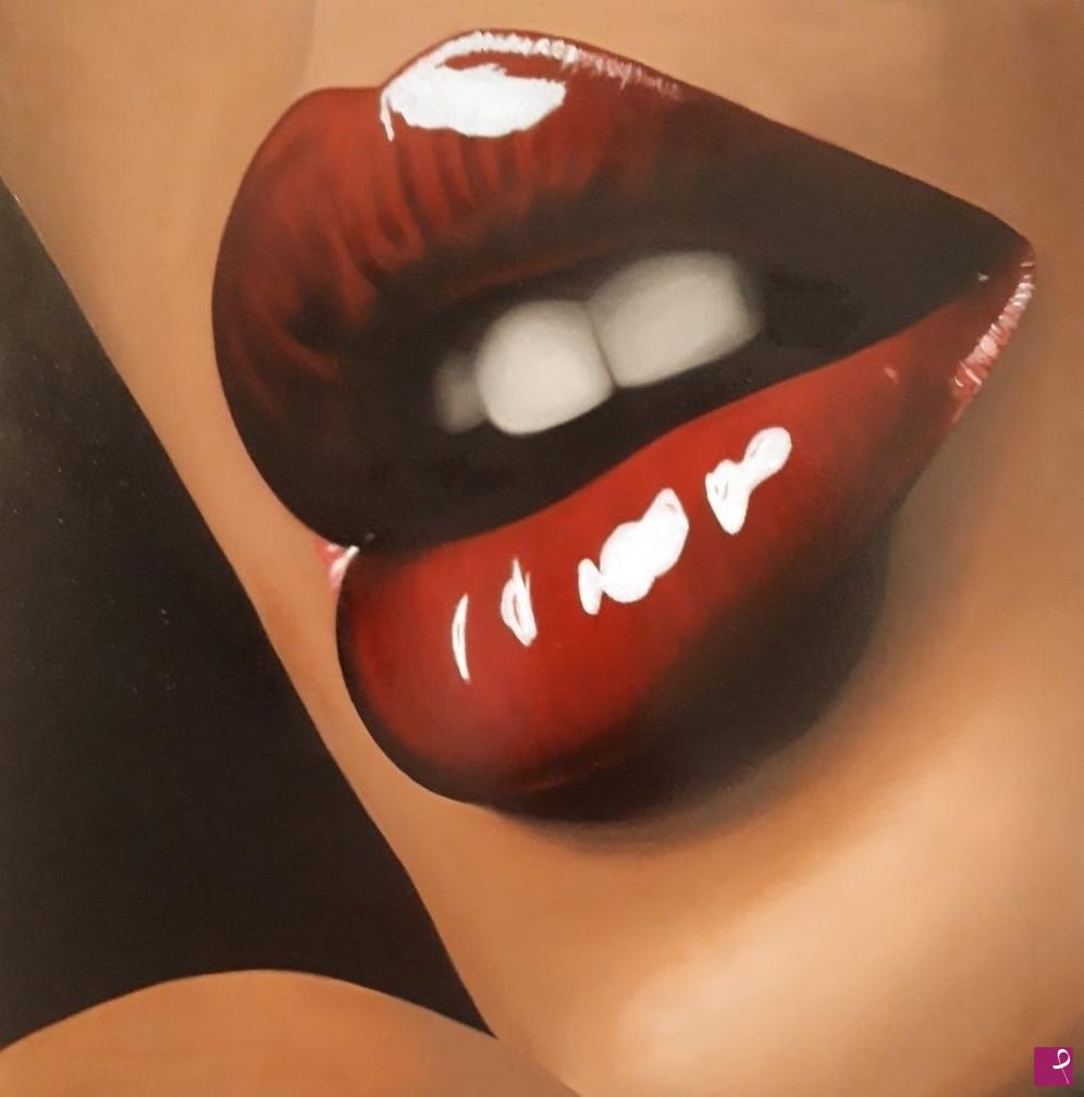 quadri in vendita online - Red lips n.1