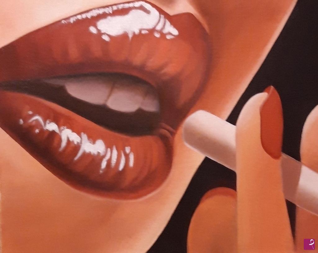 quadri in vendita online - Red lips n.2
