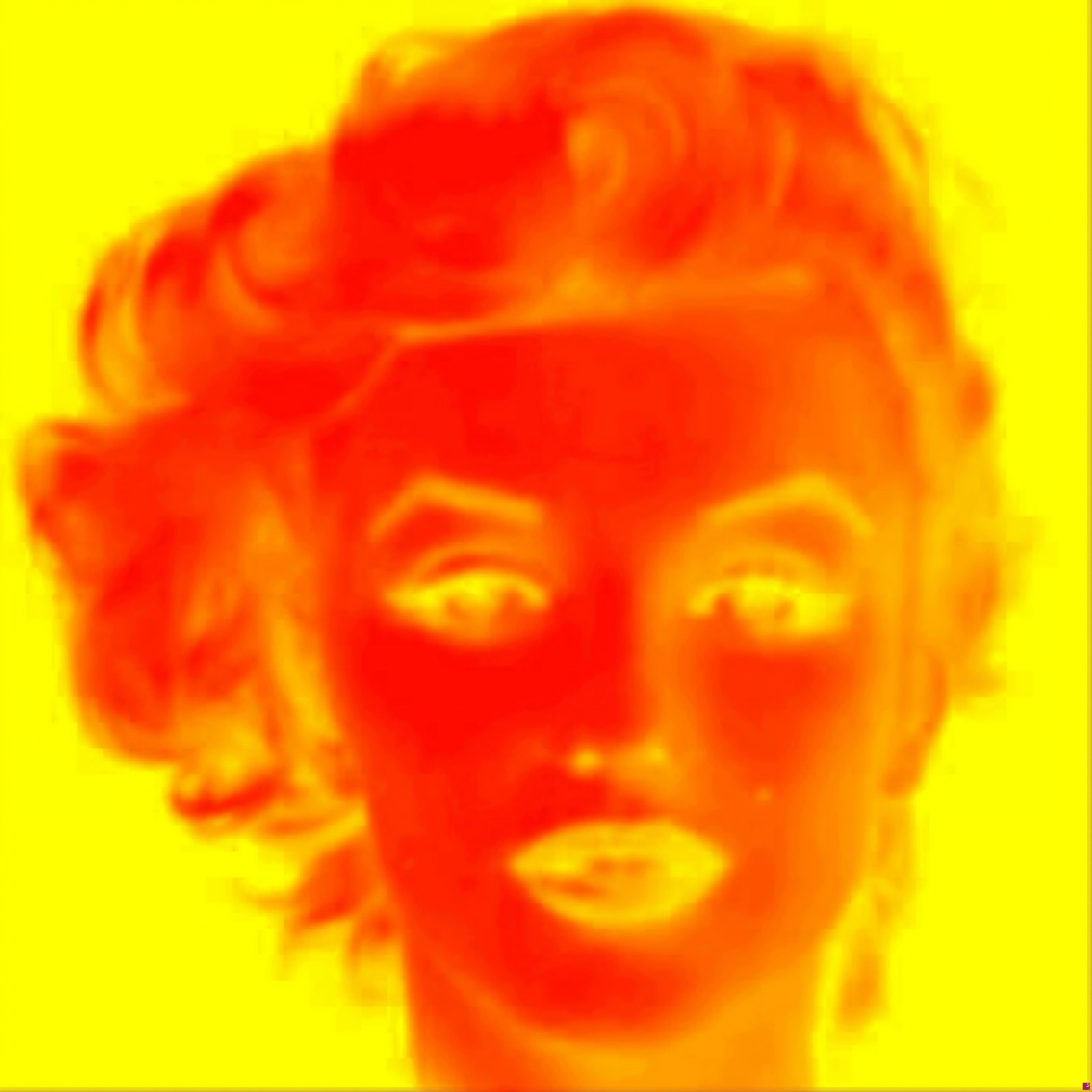 quadri in vendita online - Red Marilyn Yellow Sky