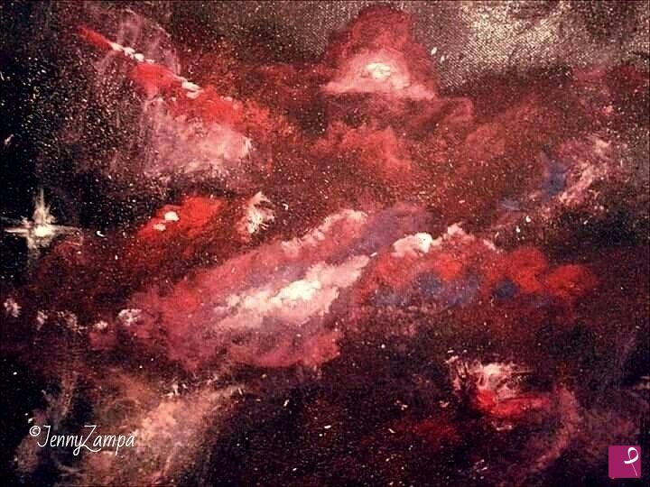 quadri in vendita online - Red Nebulae - Jenny Zampa, 2015
