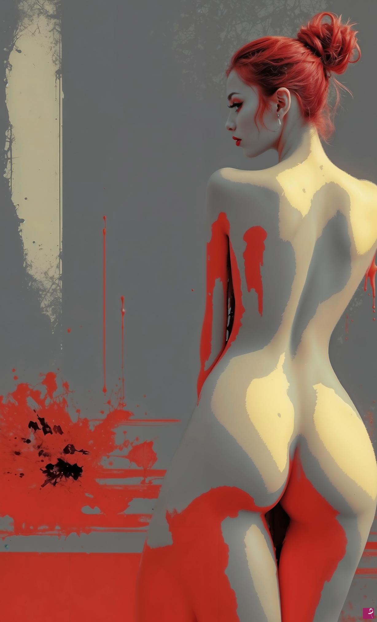quadri in vendita online - Red Reflections