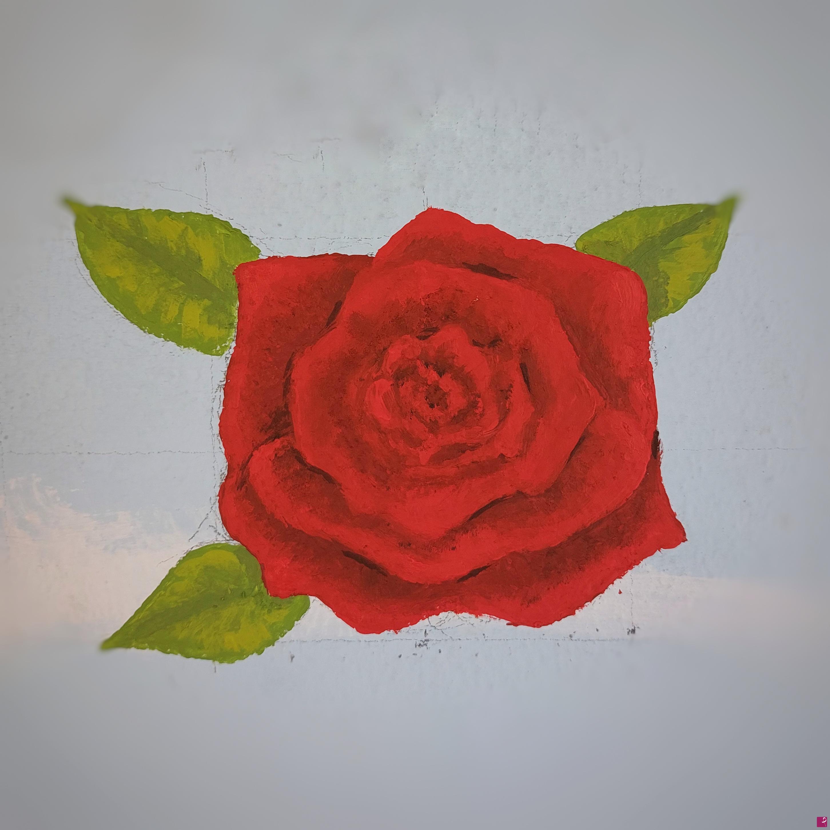 quadri in vendita online - Red Rose