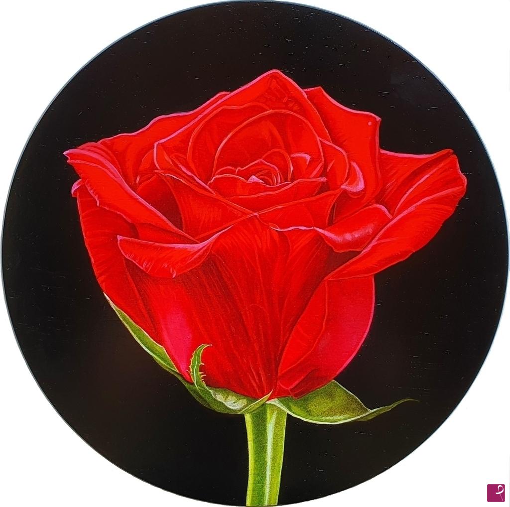 quadri in vendita online - "RED ROSE IV"