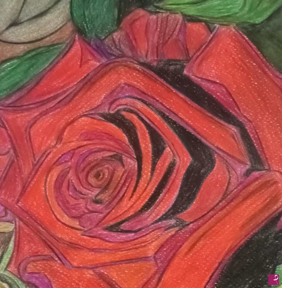 quadri in vendita online - "Red roses"