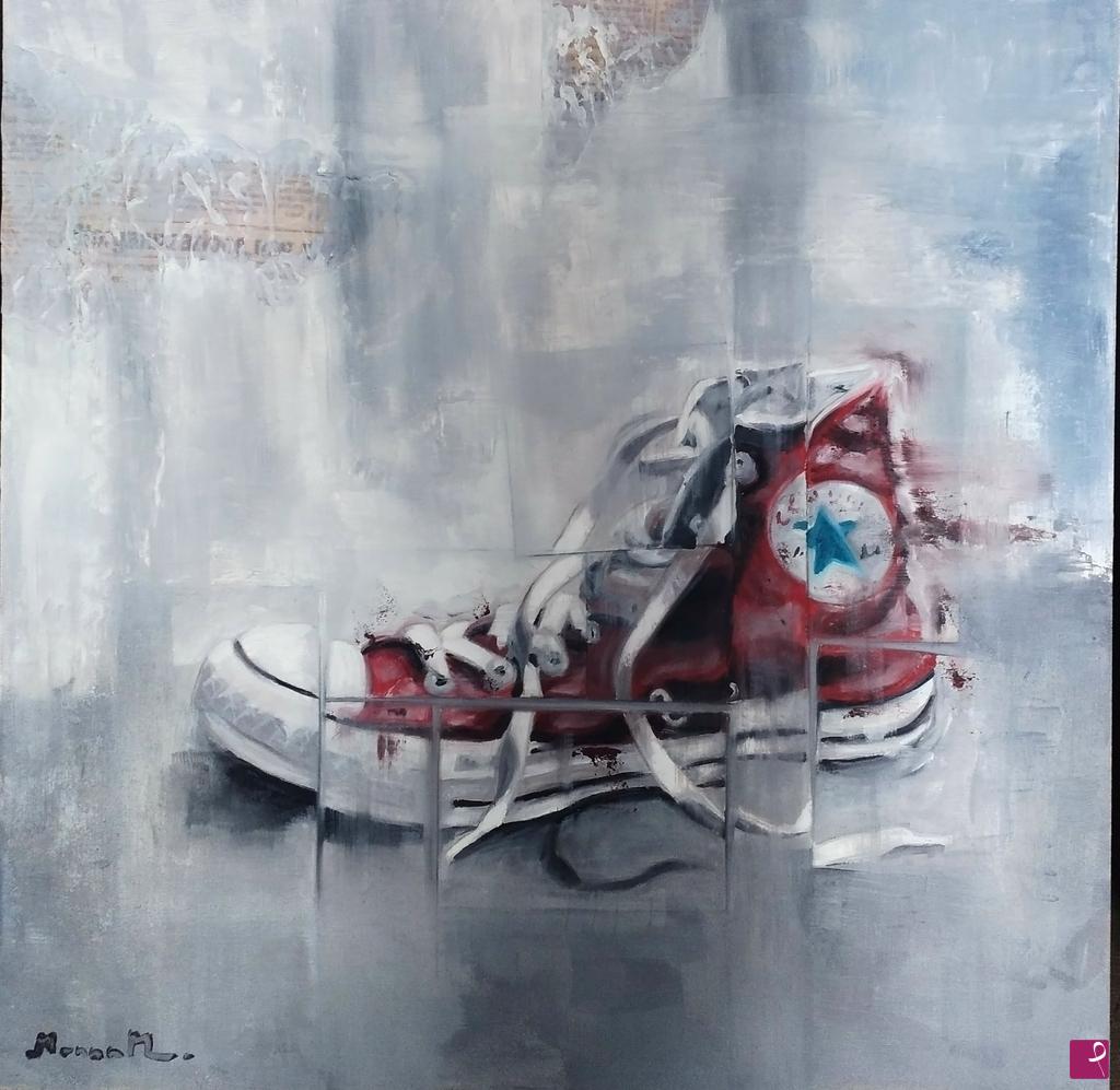 quadri in vendita online - Red shoe