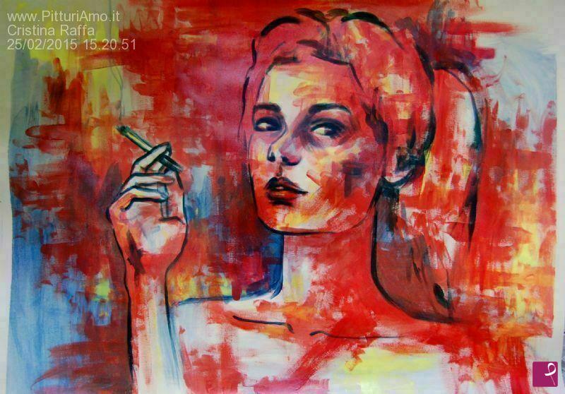 quadri in vendita online - Red Smoke