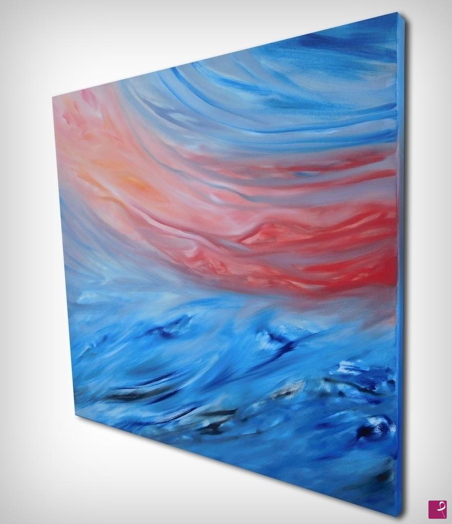 quadri in vendita online - Red sunset on the sea, spedizioni gratuita